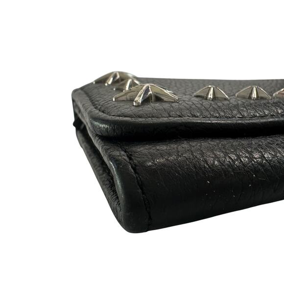 Jimmy Choo Star Studded Nino Long Wallet Black Leather - Picture 10 of 15
